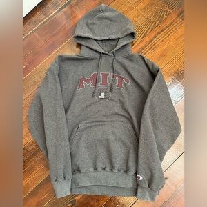 MIT Seal Champion Vintage Fleece Hoodie Sweatshirt